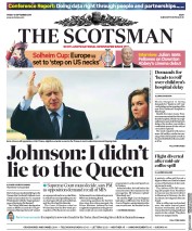 The Scotsman () Newspaper Front Page for 13 September 2019
