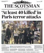 The Scotsman () Newspaper Front Page for 14 November 2015