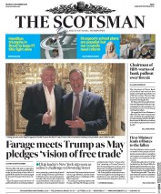 The Scotsman () Newspaper Front Page for 14 November 2016