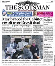 The Scotsman () Newspaper Front Page for 14 November 2018
