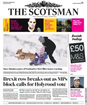 The Scotsman () Newspaper Front Page for 14 January 2017