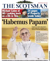 The Scotsman () Newspaper Front Page for 14 March 2013