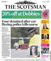 The Scotsman () Newspaper Front Page for 14 May 2016