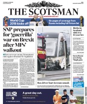 The Scotsman () Newspaper Front Page for 14 June 2018