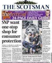 The Scotsman () Newspaper Front Page for 14 August 2013