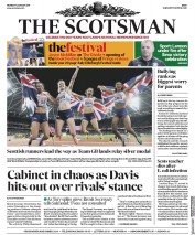 The Scotsman () Newspaper Front Page for 14 August 2017