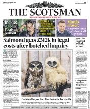 The Scotsman () Newspaper Front Page for 14 August 2019