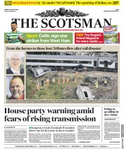 The Scotsman () Newspaper Front Page for 14 August 2020