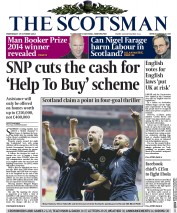 The Scotsman () Newspaper Front Page for 15 October 2014