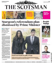 The Scotsman () Newspaper Front Page for 15 October 2016
