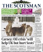 The Scotsman () Newspaper Front Page for 15 January 2015