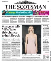 The Scotsman () Newspaper Front Page for 15 January 2019