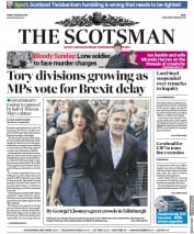 The Scotsman () Newspaper Front Page for 15 March 2019