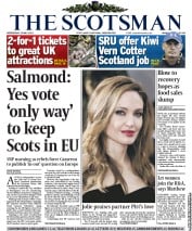 The Scotsman () Newspaper Front Page for 15 May 2013