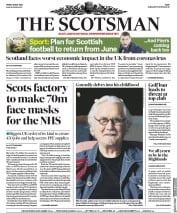 The Scotsman () Newspaper Front Page for 15 May 2020