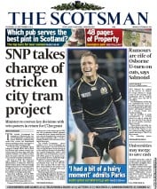 The Scotsman () Newspaper Front Page for 15 September 2011