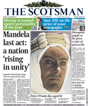 The Scotsman () Newspaper Front Page for 16 December 2013