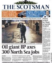 The Scotsman () Newspaper Front Page for 16 January 2015