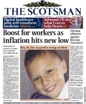 The Scotsman () Newspaper Front Page for 16 April 2014