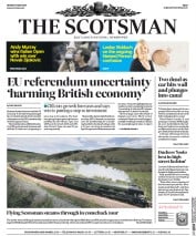 The Scotsman () Newspaper Front Page for 16 May 2016