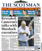 The Scotsman () Newspaper Front Page for 16 July 2011