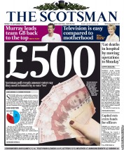 The Scotsman () Newspaper Front Page for 16 September 2013