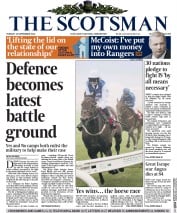 The Scotsman () Newspaper Front Page for 16 September 2014