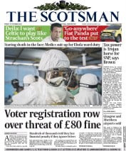 The Scotsman () Newspaper Front Page for 17 October 2014