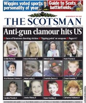 The Scotsman () Newspaper Front Page for 17 December 2012