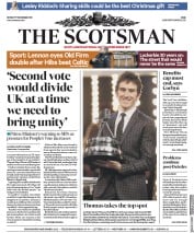 The Scotsman () Newspaper Front Page for 17 December 2018
