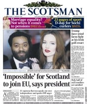The Scotsman () Newspaper Front Page for 17 February 2014