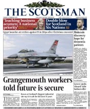 The Scotsman () Newspaper Front Page for 17 February 2015