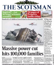 The Scotsman () Newspaper Front Page for 17 April 2014