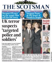 The Scotsman () Newspaper Front Page for 18 October 2014