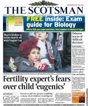 The Scotsman () Newspaper Front Page for 18 March 2013