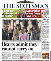 The Scotsman () Newspaper Front Page for 18 June 2013