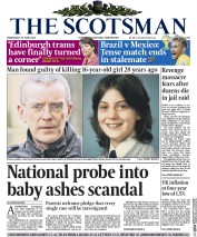 The Scotsman () Newspaper Front Page for 18 June 2014