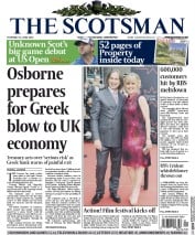 The Scotsman () Newspaper Front Page for 18 June 2015