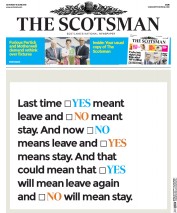 The Scotsman () Newspaper Front Page for 18 June 2016