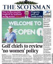 The Scotsman () Newspaper Front Page for 18 July 2013