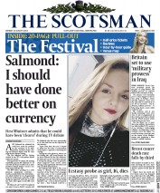 The Scotsman () Newspaper Front Page for 18 August 2014