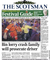 The Scotsman () Newspaper Front Page for 18 August 2015