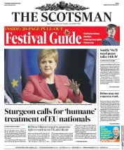The Scotsman () Newspaper Front Page for 18 August 2016