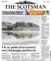 The Scotsman () Newspaper Front Page for 19 October 2020
