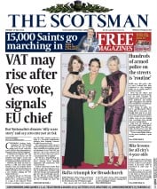 The Scotsman () Newspaper Front Page for 19 May 2014