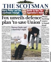 The Scotsman () Newspaper Front Page for 19 July 2011
