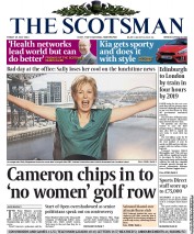 The Scotsman () Newspaper Front Page for 19 July 2013