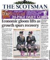 The Scotsman () Newspaper Front Page for 19 August 2013