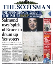 The Scotsman () Newspaper Front Page for 19 August 2014