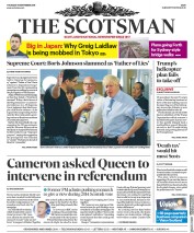 The Scotsman () Newspaper Front Page for 19 September 2019